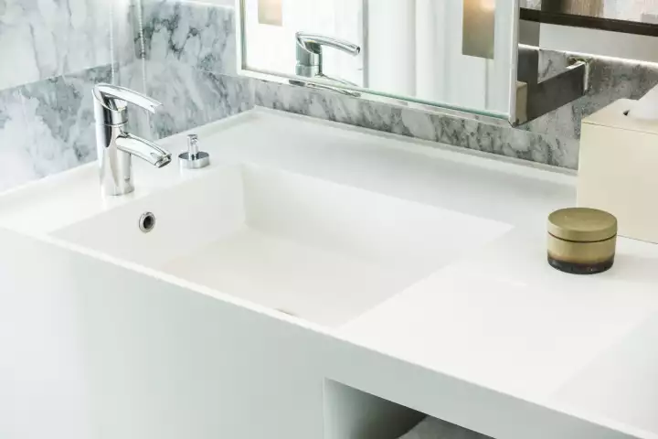 porcelain bathroom countertop